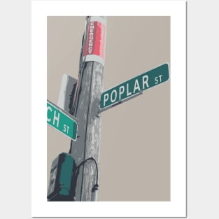 Poplar St Posters and Art